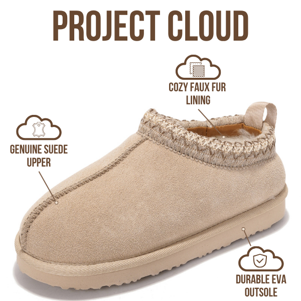 Project Cloud | "Dreamwarm" Kids Slippers | Australian Sheepskin | ProjectPlush | Lightweight | Non-Slip