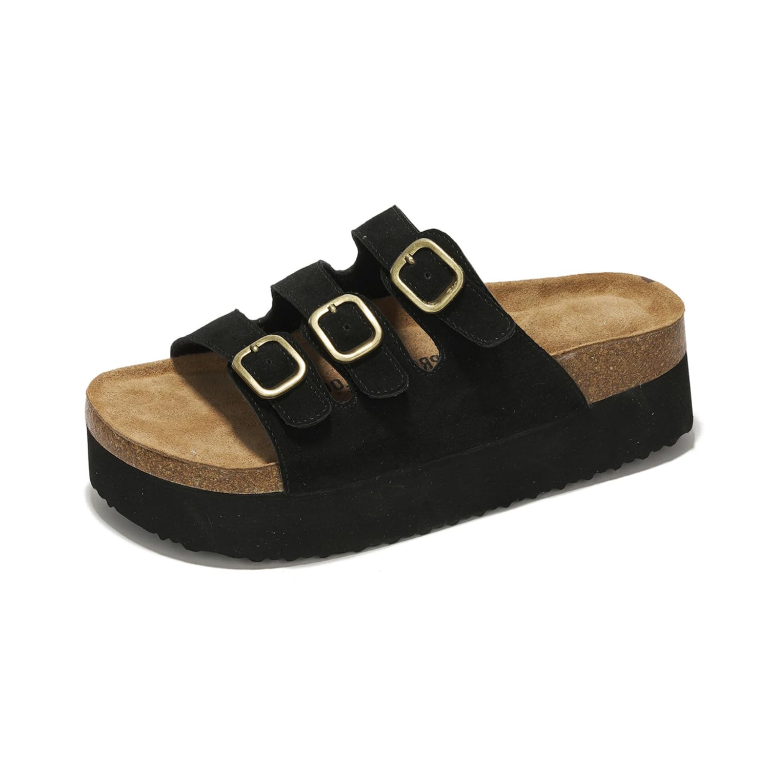 Project Cloud | "Dyan" Women Wedge Sandals | 100% Genuine Suede | Memory Foam | Lightweight | Non-Slip