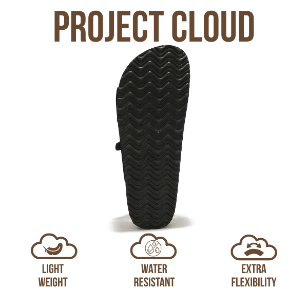 Project Cloud | "Dyan" Women Wedge Sandals | 100% Genuine Suede | Memory Foam | Lightweight | Non-Slip
