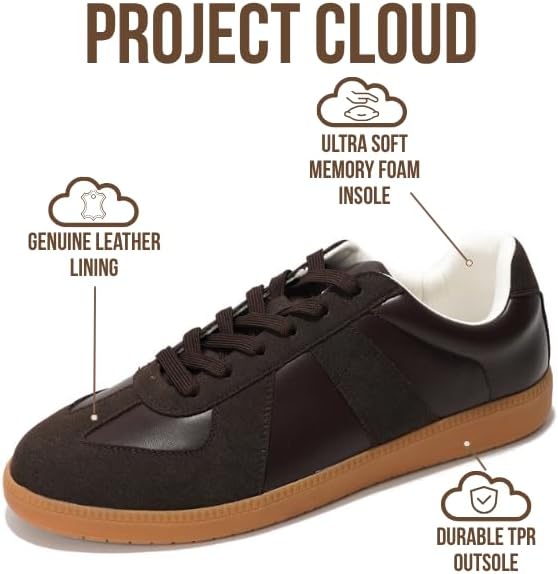 Project Cloud | "Dixon" Fashion Sneakers for Men | Memory Foam Insole | Lightweight | Non-Slip