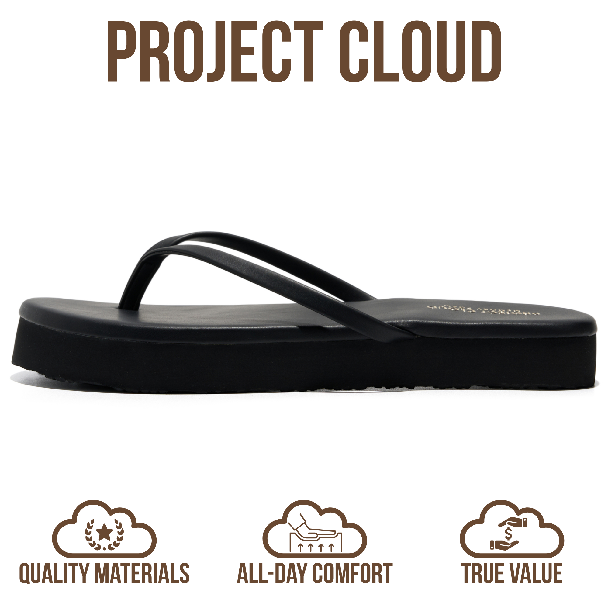 Project Cloud Women's | Summer Thong Sandals for Women 2026 | Memory Foam | Lightweight | Non-Slip - Elevation