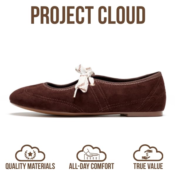 Project Cloud Women's | 100% Genuine Leather Mary Jane Shoes Women Ballet Flats | Memory Foam | Lightweight | Non-Slip - Emilee - Project Cloud - Sandals -Shop Project Cloud premium footwear Now!