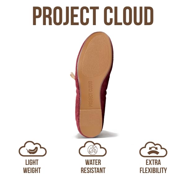 Project Cloud Women's | 100% Genuine Leather Mary Jane Shoes Women Ballet Flats | Memory Foam | Lightweight | Non-Slip - Emilee - Project Cloud - Sandals -Shop Project Cloud premium footwear Now!