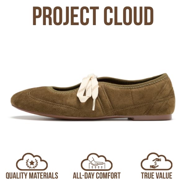Project Cloud Women's | 100% Genuine Leather Mary Jane Shoes Women Ballet Flats | Memory Foam | Lightweight | Non-Slip - Emilee - Project Cloud - Sandals -Shop Project Cloud premium footwear Now!