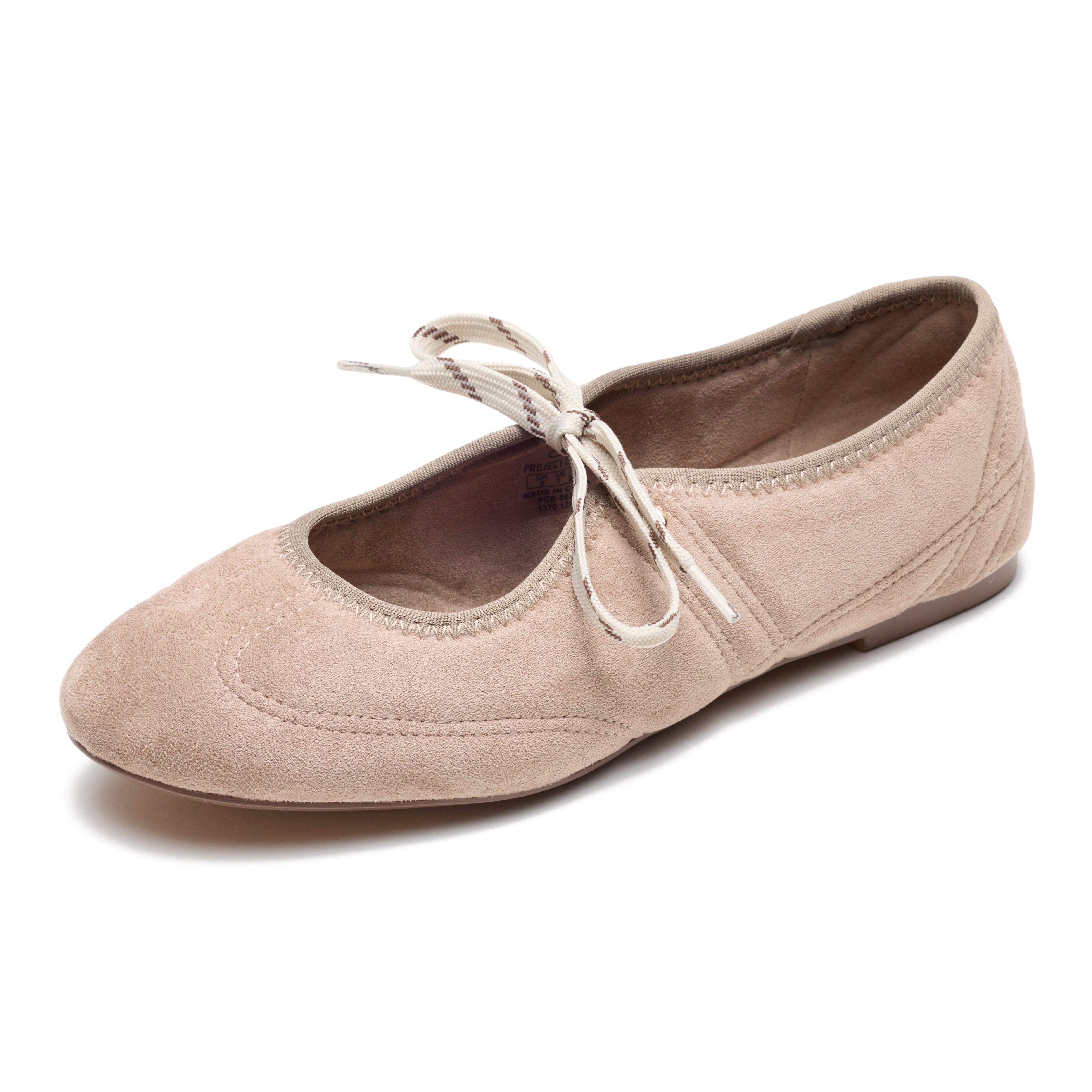 Women's Leather Ballet Flats | Memory Foam Comfort | Project Cloud