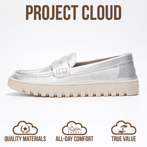 Project Cloud | "Filide-1" Women's Loafers | Genuine Leather | ProjectPlush | Lightweight | Non-Slip