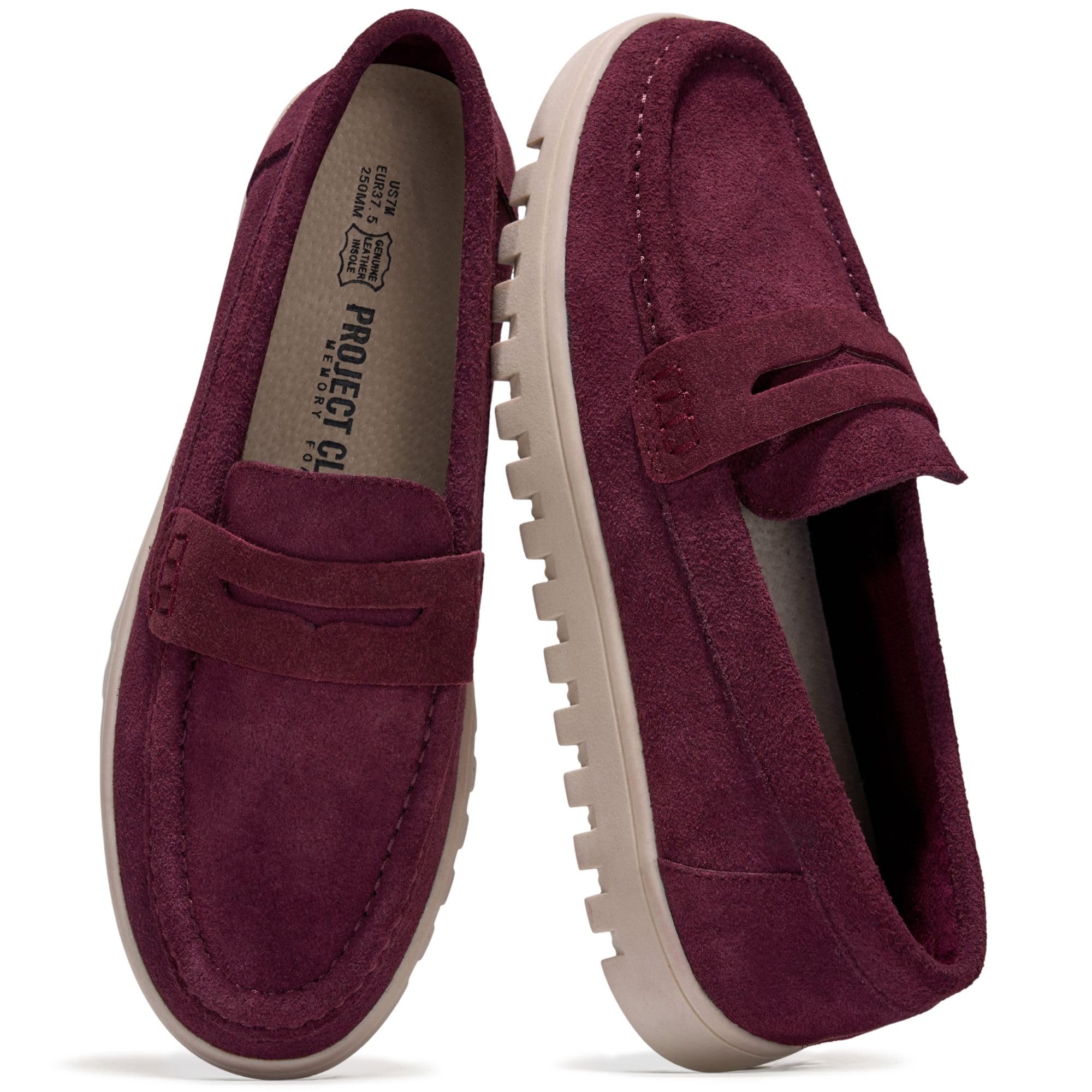 Project Cloud Women's | Genuine Leather Loafers | ProjectPlush | Lightweight | Non-Slip - Filide-1