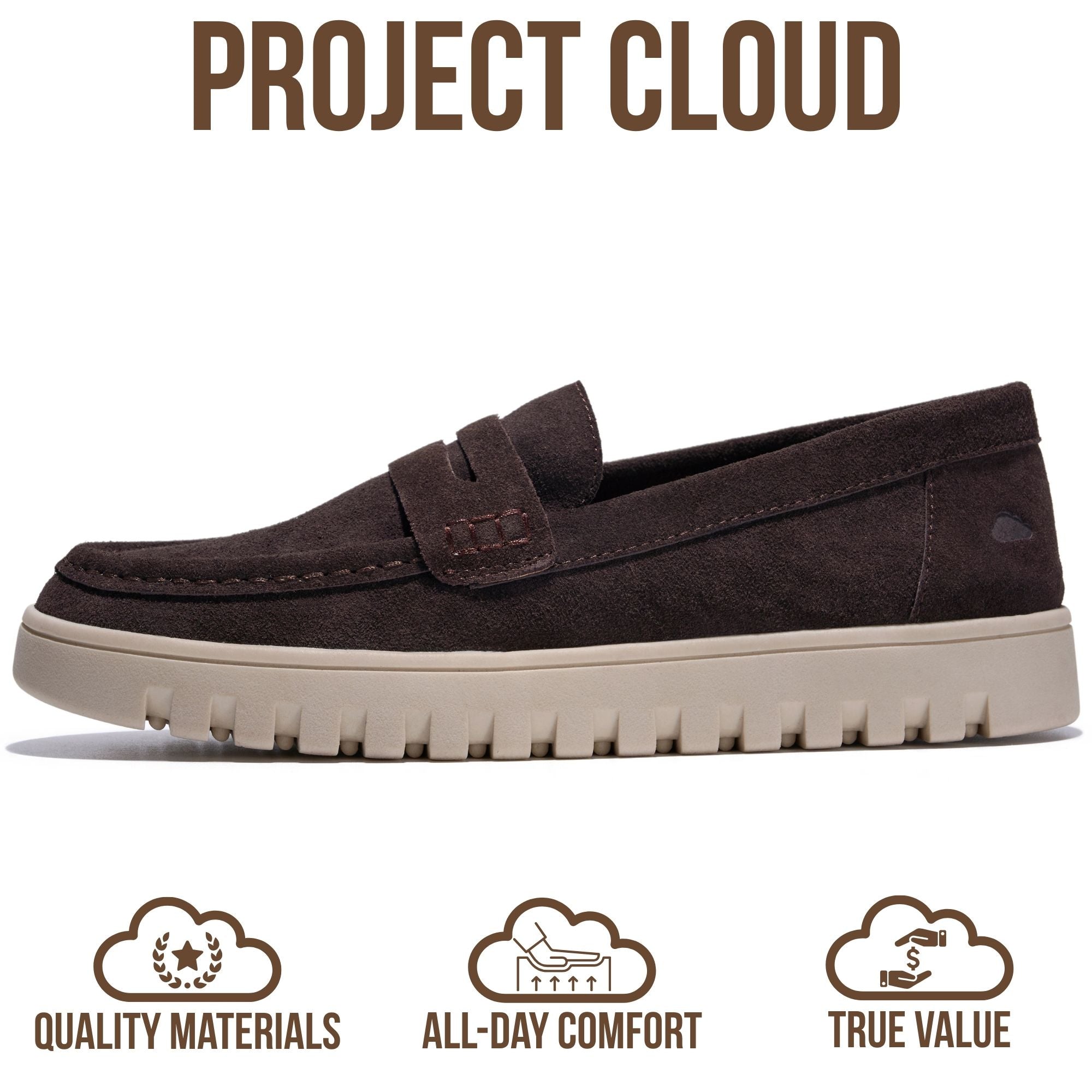 Project Cloud Women's | Genuine Leather Loafers | ProjectPlush | Lightweight | Non-Slip - Filide-1