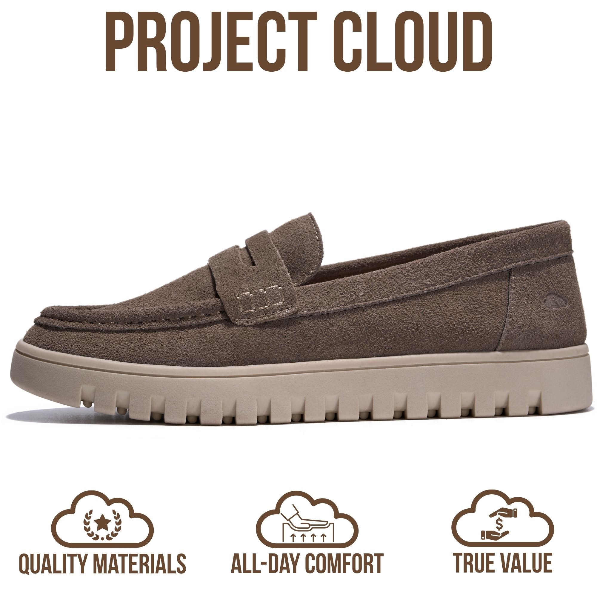 Project Cloud Women's | Genuine Leather Loafers | ProjectPlush | Lightweight | Non-Slip - Filide-1