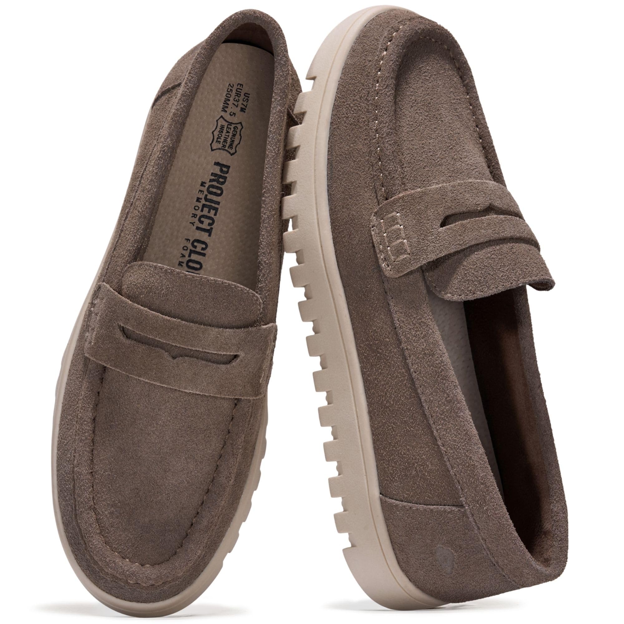 Project Cloud Women's | Genuine Leather Loafers | ProjectPlush | Lightweight | Non-Slip - Filide-1