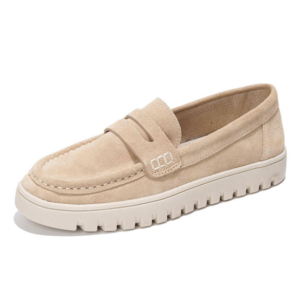 Genuine Leather Women's Loafers | Memory Foam Comfort | Project Cloud