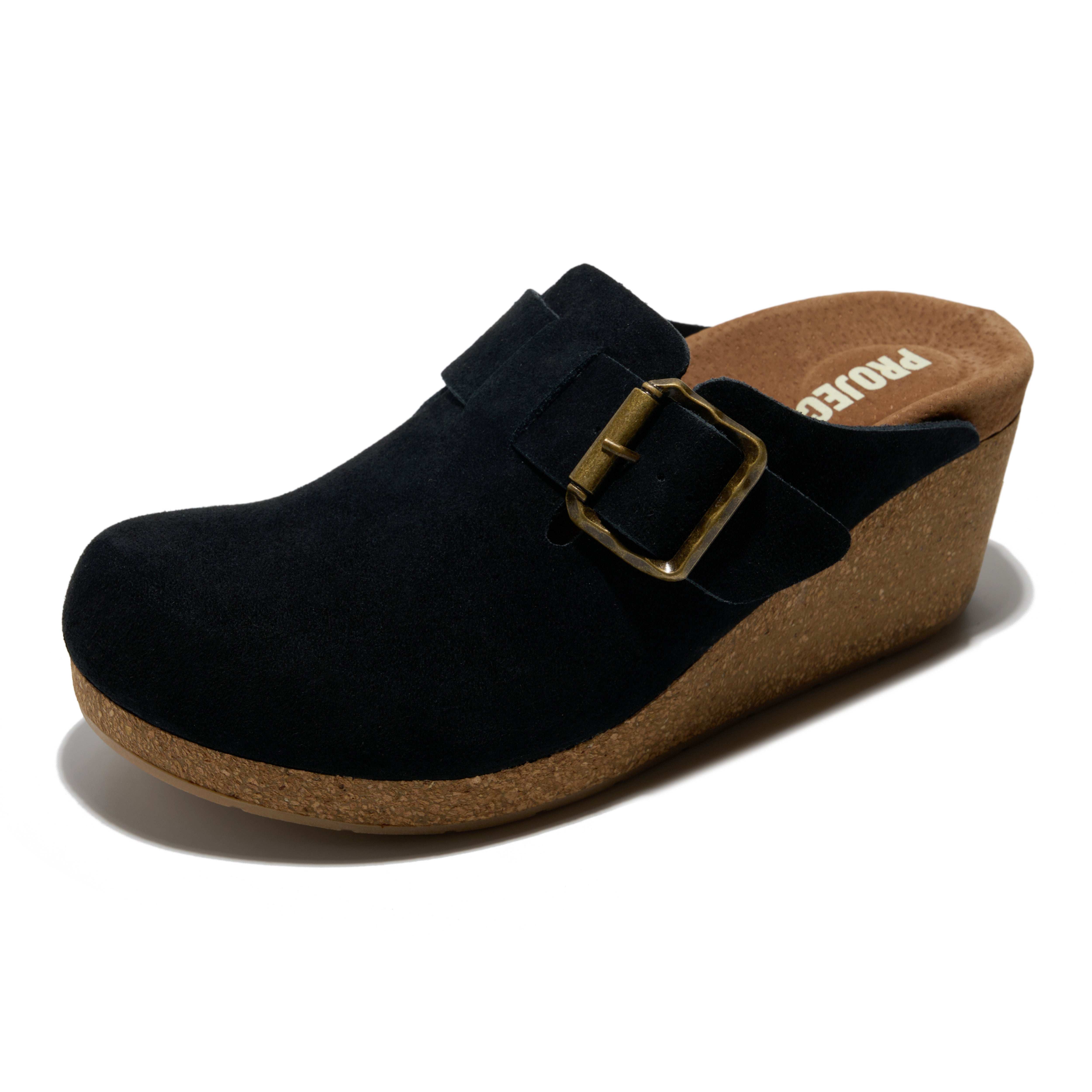 Project Cloud Women's | Genuine Suede Mules | Soft Insole | Lightweight | Non-Slip - Fiona