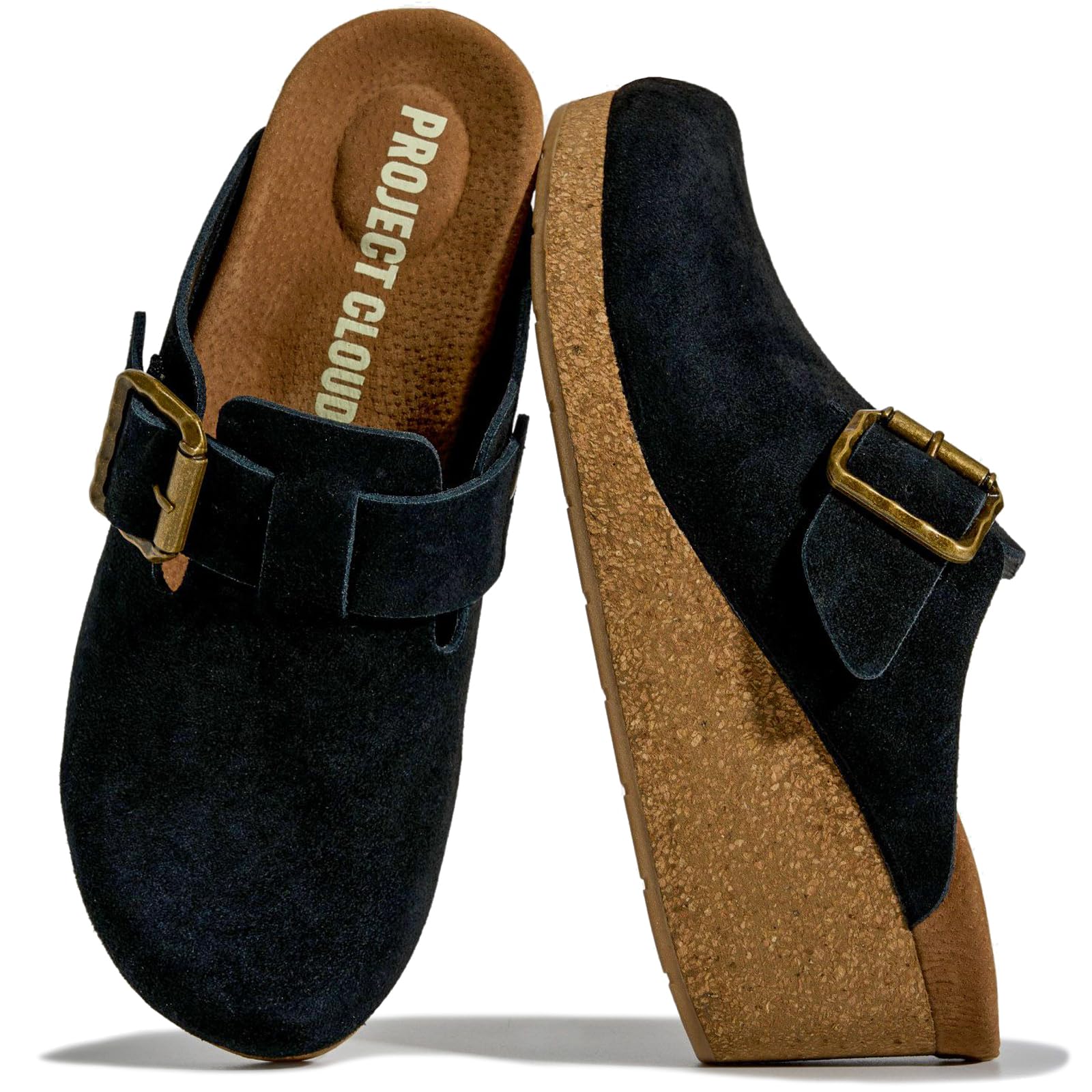 Project Cloud Women's | Genuine Suede Mules | Soft Insole | Lightweight | Non-Slip - Fiona