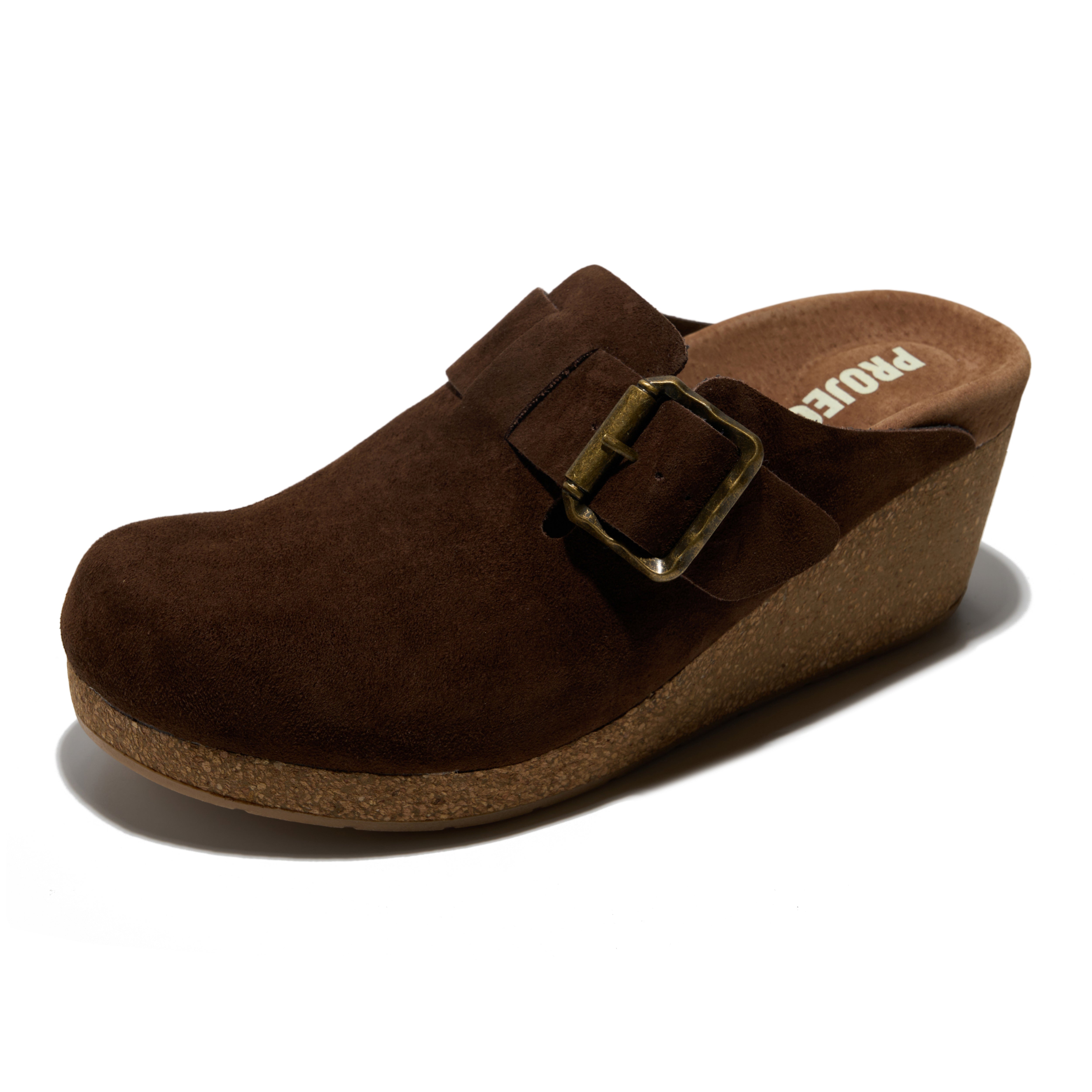 Project Cloud Women's | Genuine Suede Mules | Soft Insole | Lightweight | Non-Slip - Fiona