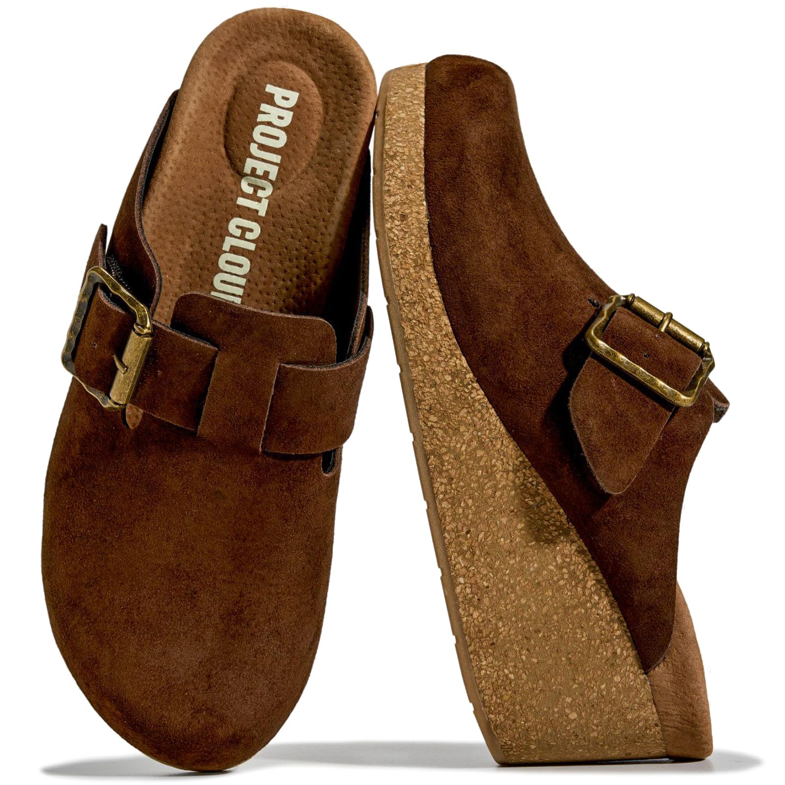 Project Cloud Women's | Genuine Suede Mules | Soft Insole | Lightweight | Non-Slip - Fiona
