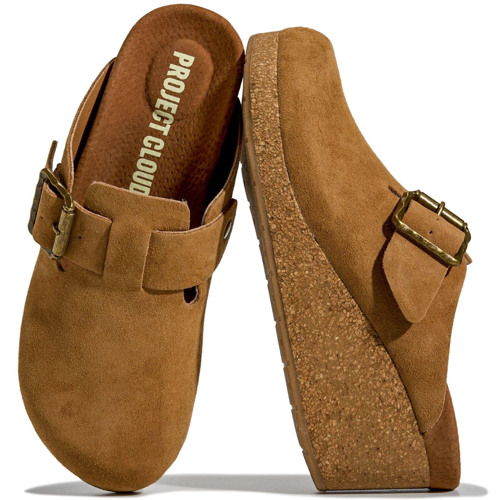 Project Cloud Women's | Genuine Suede Mules | Soft Insole | Lightweight | Non-Slip - Fiona