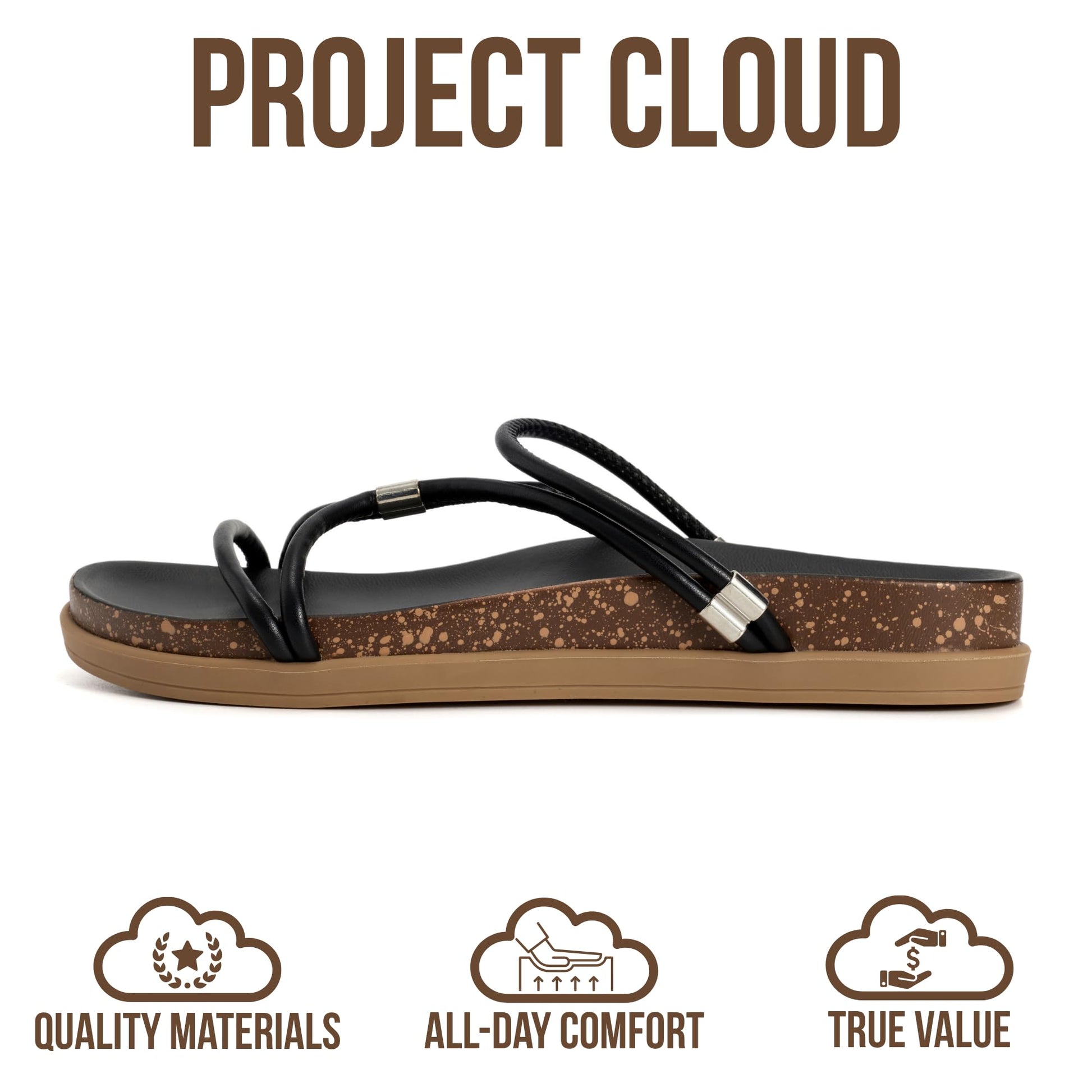 Project Cloud Summer Slides for Women 2026 | Plush and Soft Insole | Lightweight | Non-Slip - Float - Project Cloud - Sandals -Shop Project Cloud premium footwear Now!