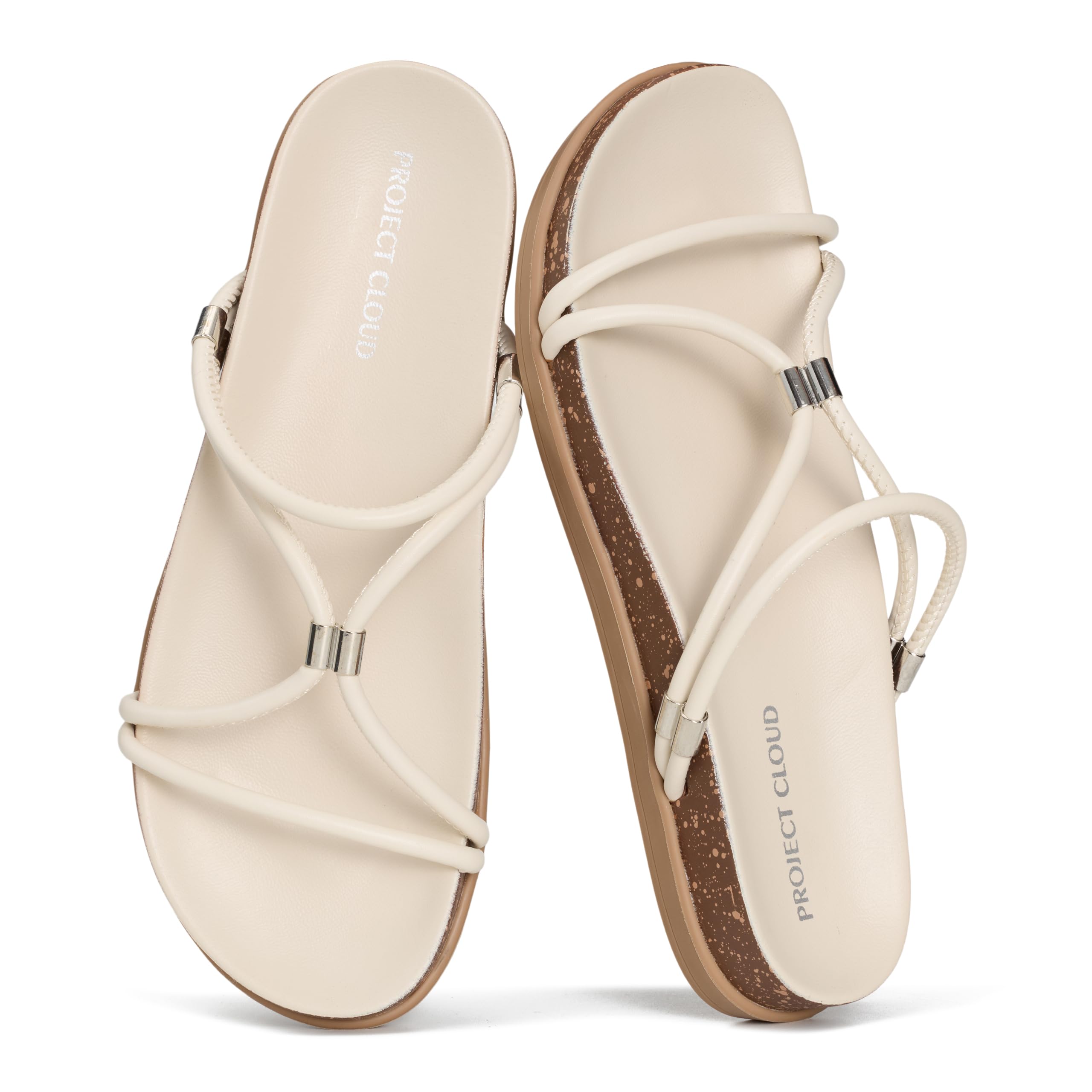 Project Cloud Summer Slides for Women 2026 | Plush and Soft Insole | Lightweight | Non-Slip - Float - Project Cloud - Sandals -Shop Project Cloud premium footwear Now!
