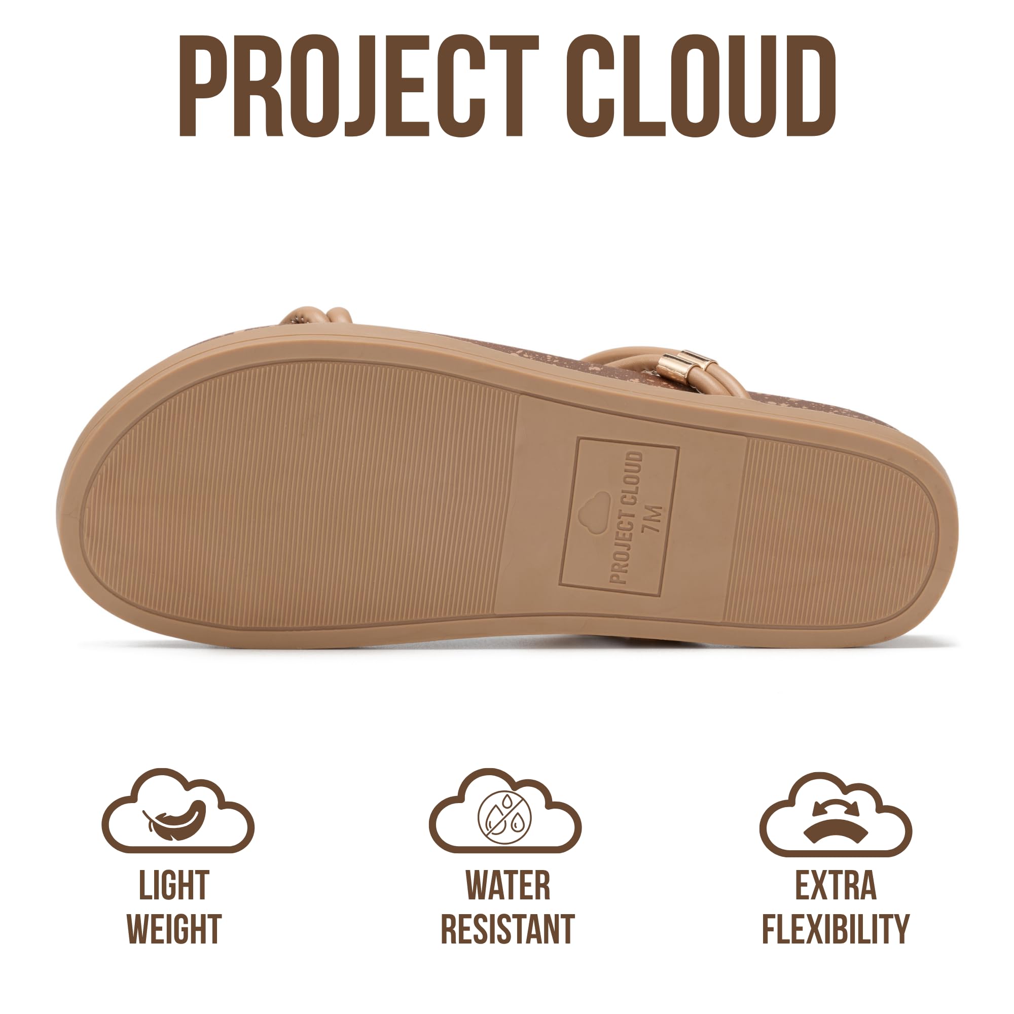 Project Cloud Summer Slides for Women 2026 | Plush and Soft Insole | Lightweight | Non-Slip - Float - Project Cloud - Sandals -Shop Project Cloud premium footwear Now!