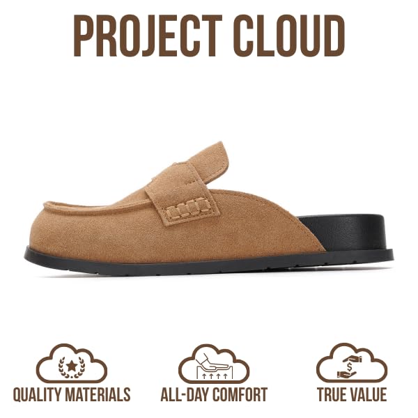 Project Cloud Women's | Genuine Suede Clogs | Memory Foam | Arch Support | Lightweight | Non-Slip - Foamy