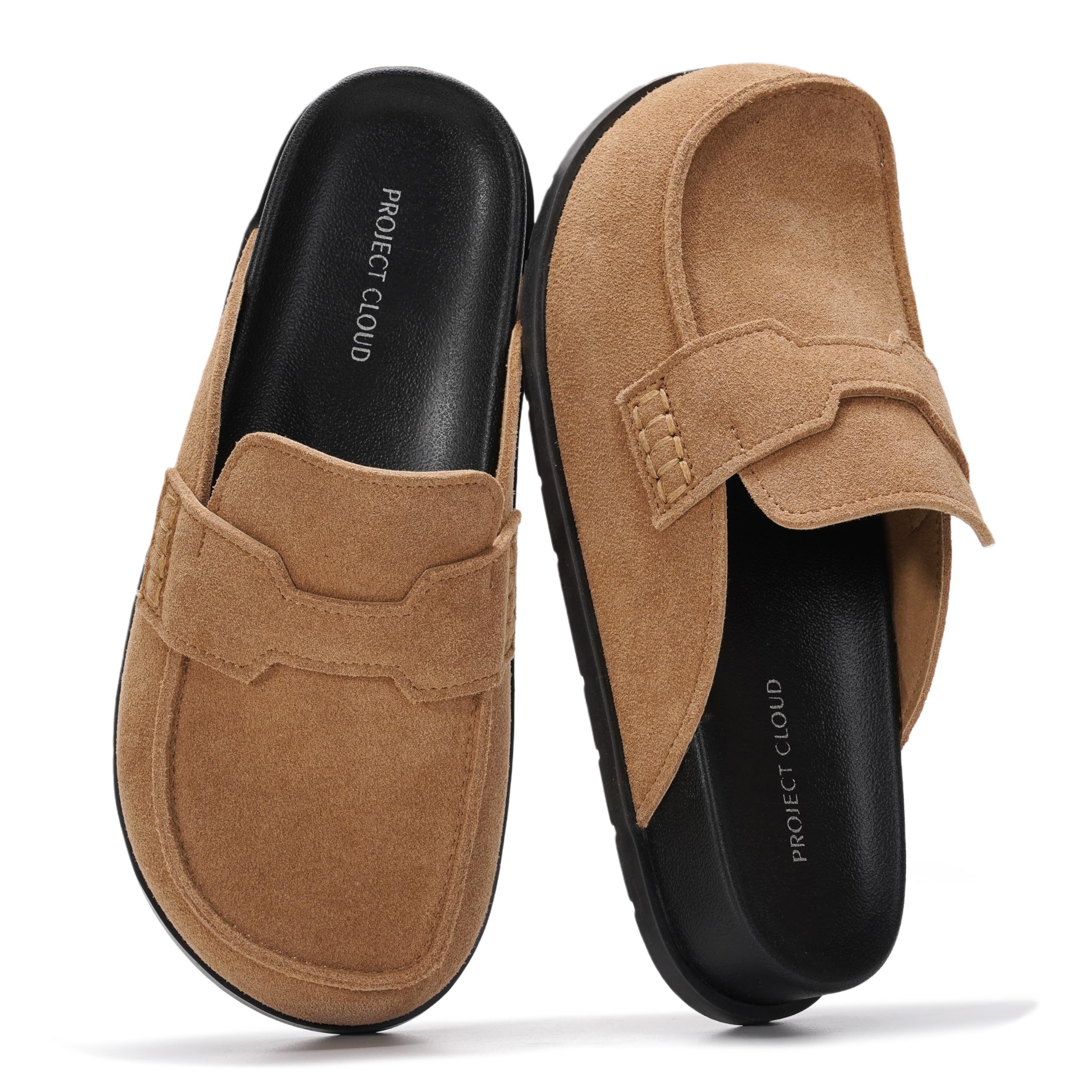 Project Cloud Women's | Genuine Suede Clogs | Memory Foam | Arch Support | Lightweight | Non-Slip - Foamy