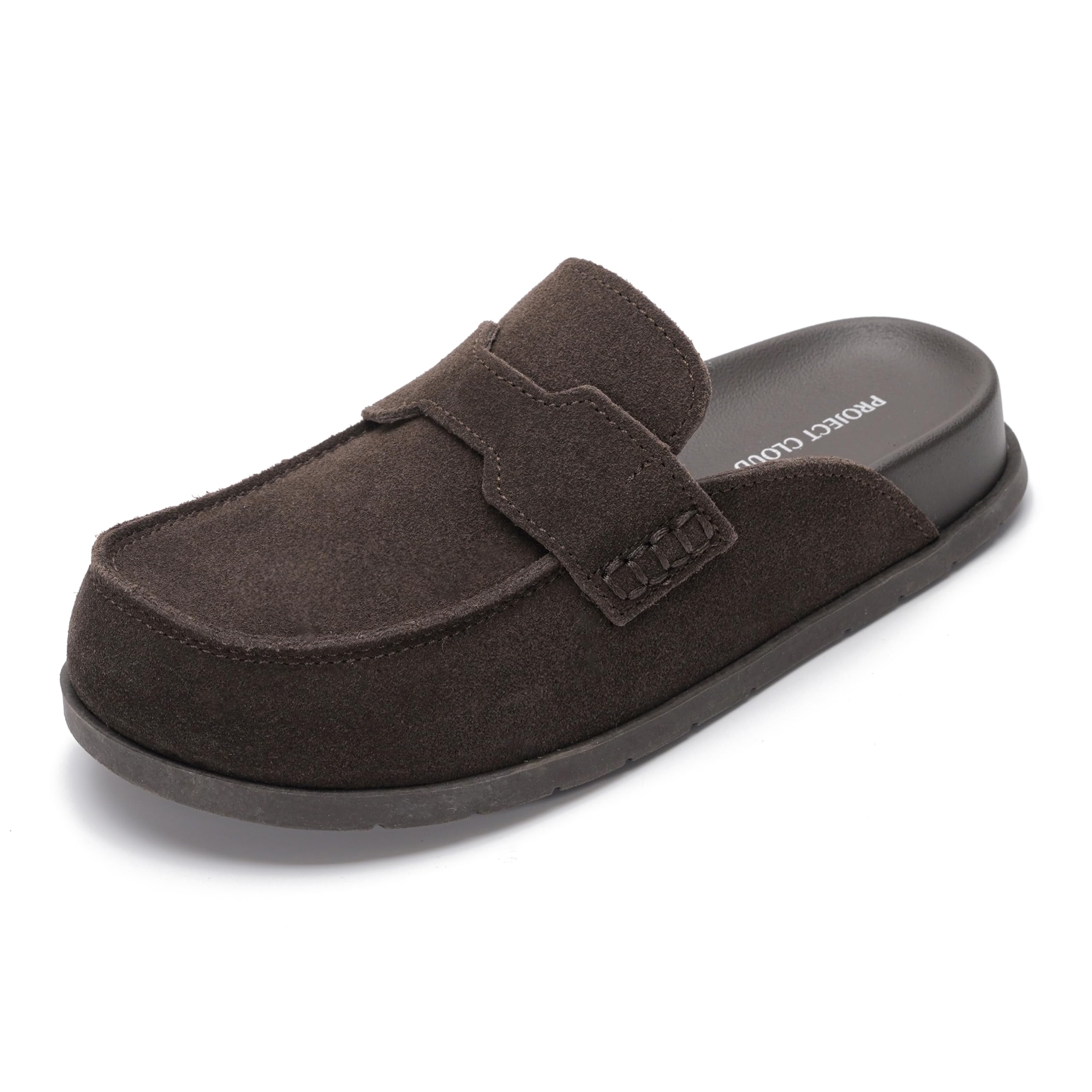 Project Cloud Women's | Genuine Suede Clogs | Memory Foam | Arch Support | Lightweight | Non-Slip - Foamy