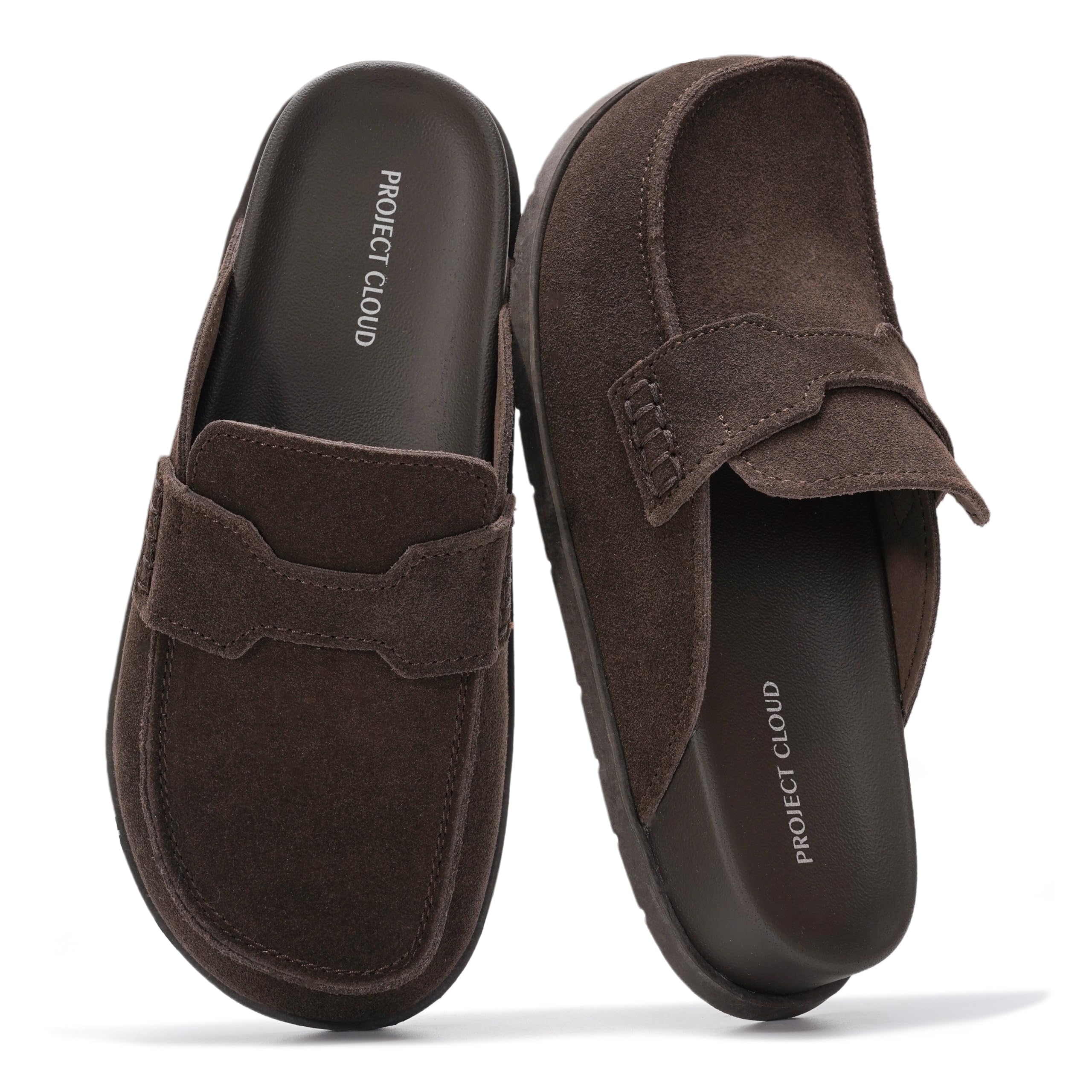 Project Cloud Women's | Genuine Suede Clogs | Memory Foam | Arch Support | Lightweight | Non-Slip - Foamy