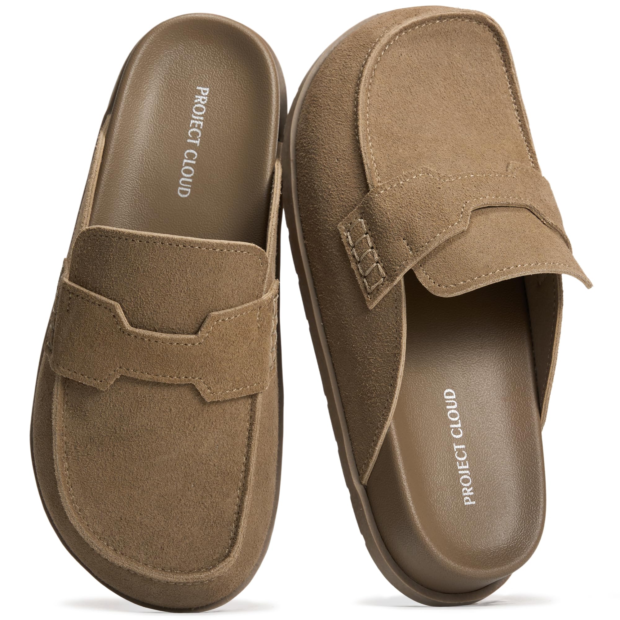 Project Cloud Women's | Genuine Suede Clogs | Plush and Soft Insole | Arch Support | Lightweight | Non-Slip - Foamy - Project Cloud - Clogs -Shop Project Cloud premium footwear Now!