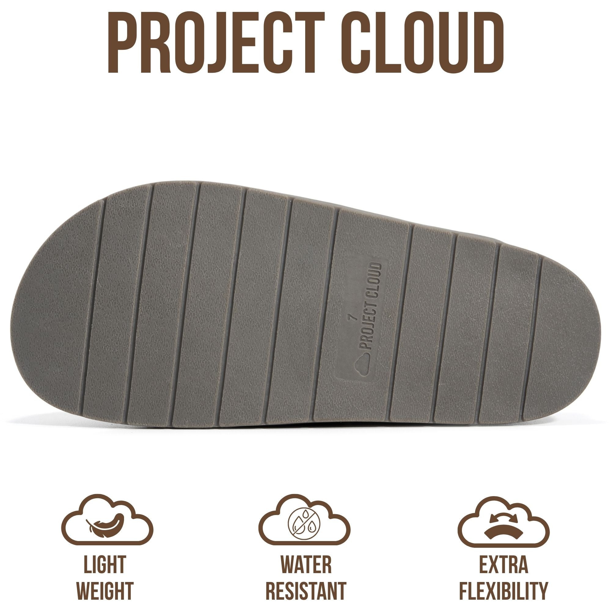 Project Cloud para mujer | Zuecos de ante auténtico | Plantilla suave y afelpada | Soporte para el arco | Ligeros | Antideslizantes - Foamy