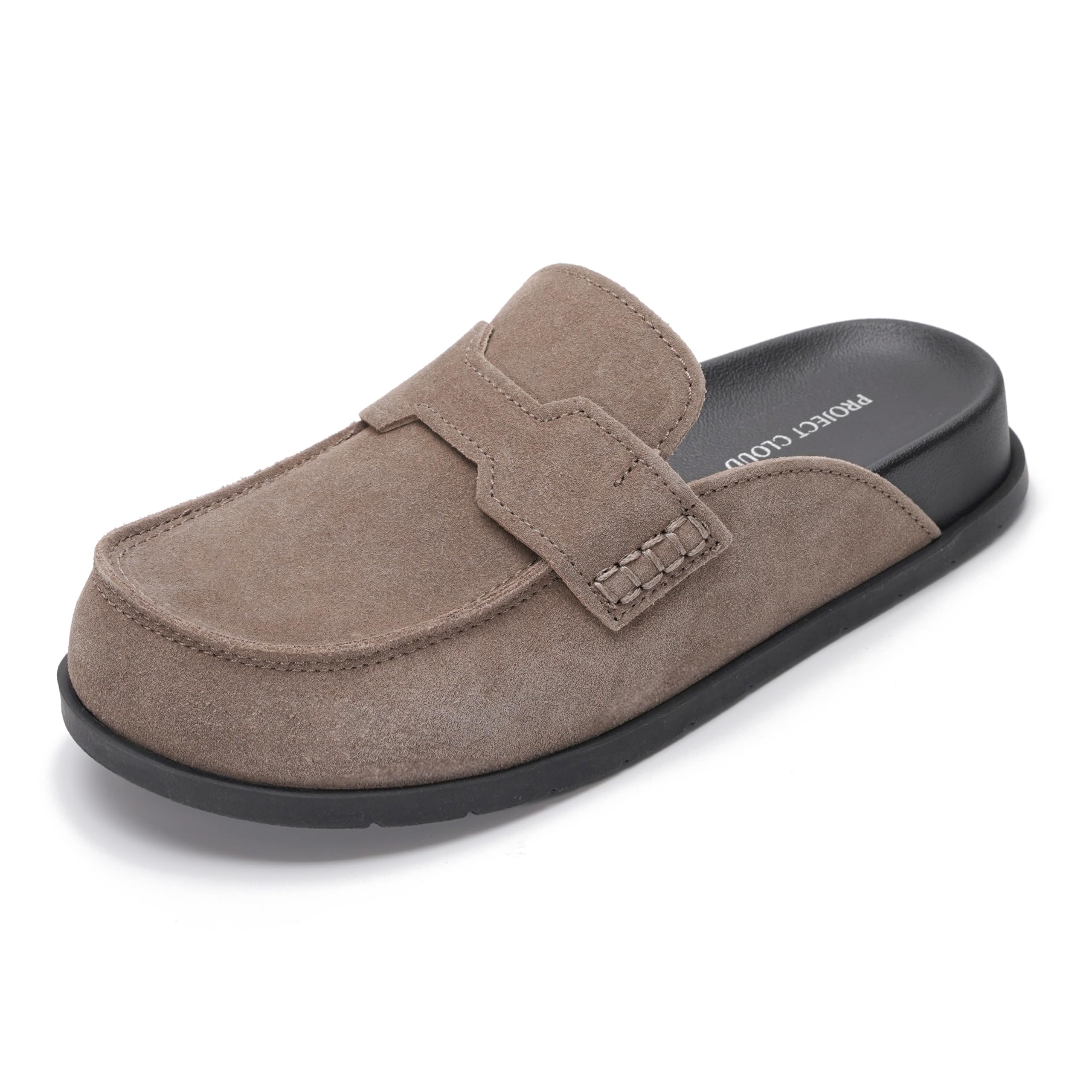 Project Cloud Women's | Genuine Suede Clogs | Memory Foam | Arch Support | Lightweight | Non-Slip - Foamy