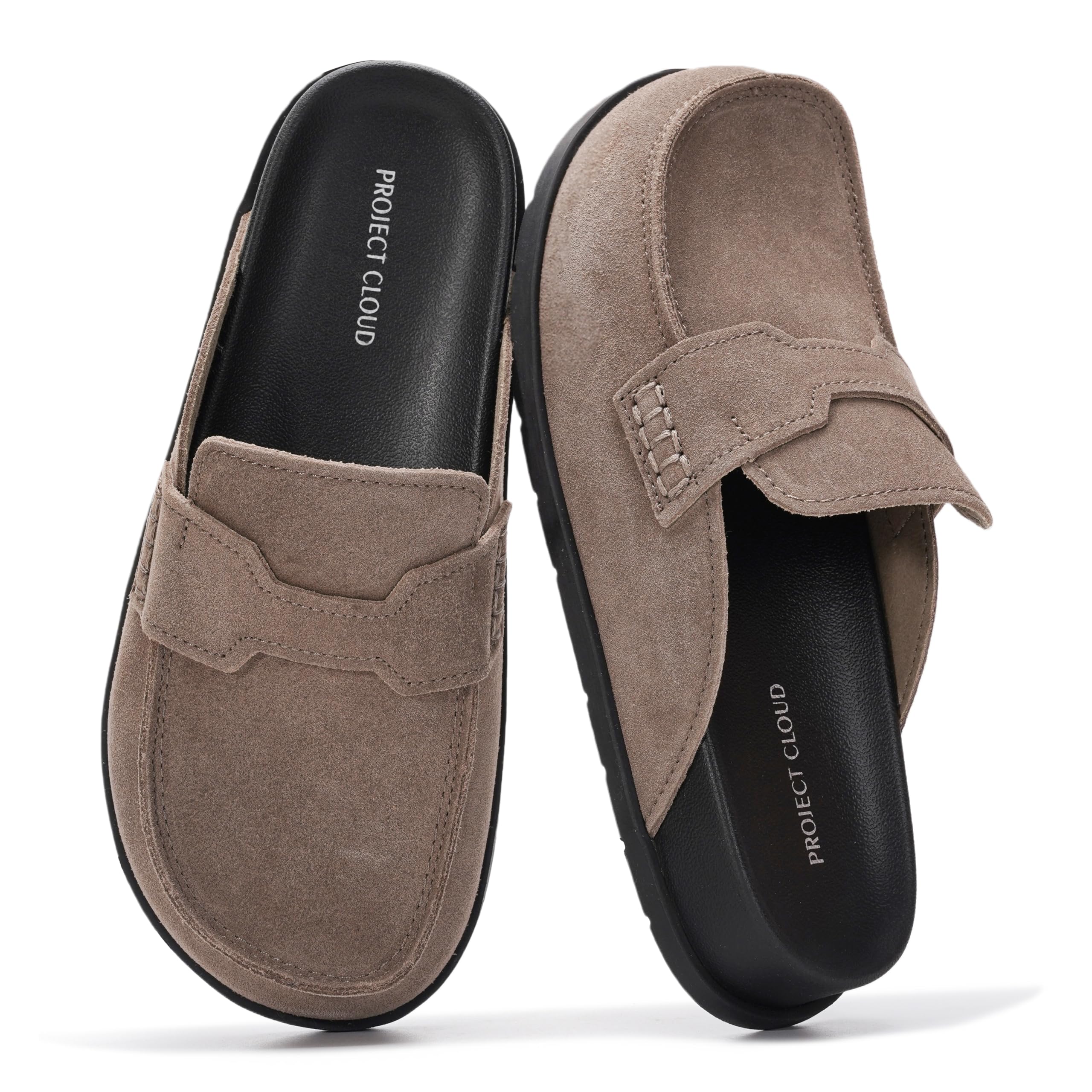 Project Cloud Women's | Genuine Suede Clogs | Memory Foam | Arch Support | Lightweight | Non-Slip - Foamy