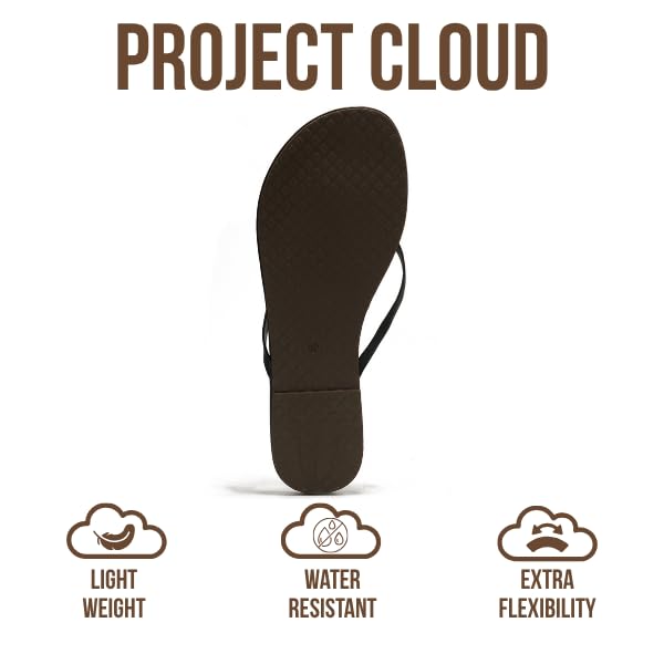 Project Cloud Women's | Eco-Leather Women Flip Flops | Memory Foam | Lightweight | Non-Slip - Foundations - Project Cloud - Sandals -Shop Project Cloud premium footwear Now!