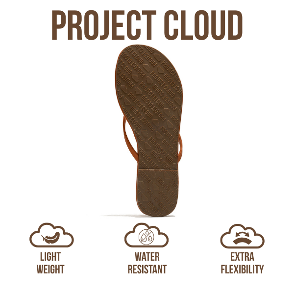 Project Cloud | "Foundations" Vegan Leather Women Flip Flops | Memory Foam | Lightweight | Non-Slip