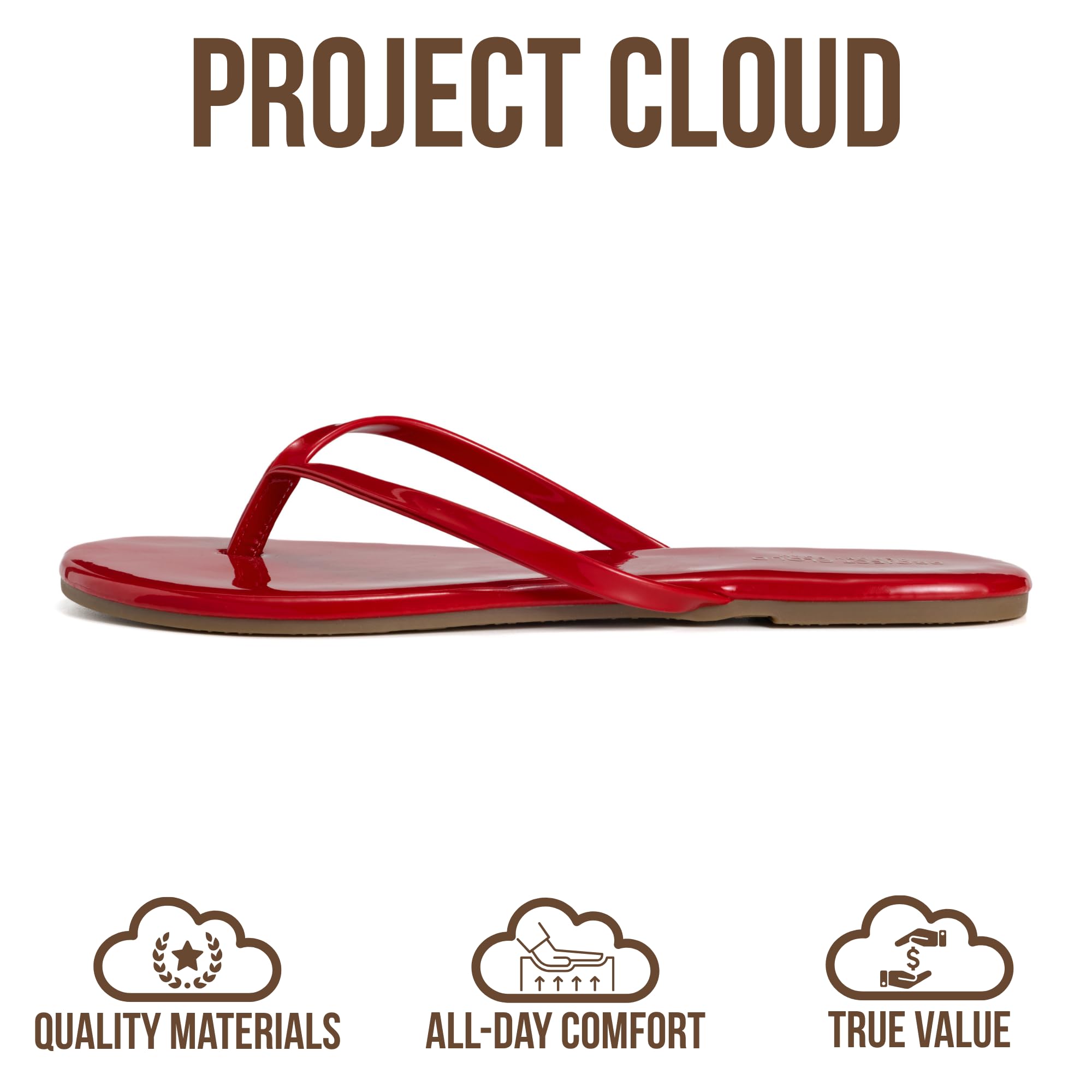 Project Cloud Women's | Eco-Leather Women Flip Flops | Memory Foam | Lightweight | Non-Slip - Foundations - Project Cloud - Sandals -Shop Project Cloud premium footwear Now!