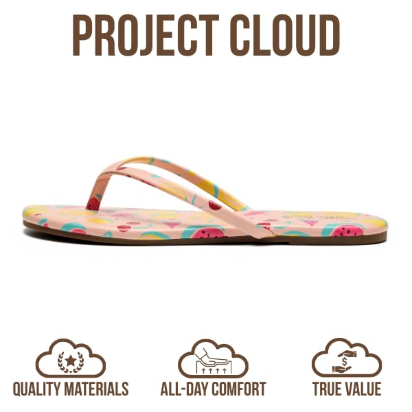 Project Cloud Women's | Eco-Leather Women Flip Flops | Memory Foam | Lightweight | Non-Slip - Foundations - Project Cloud - Sandals -Shop Project Cloud premium footwear Now!