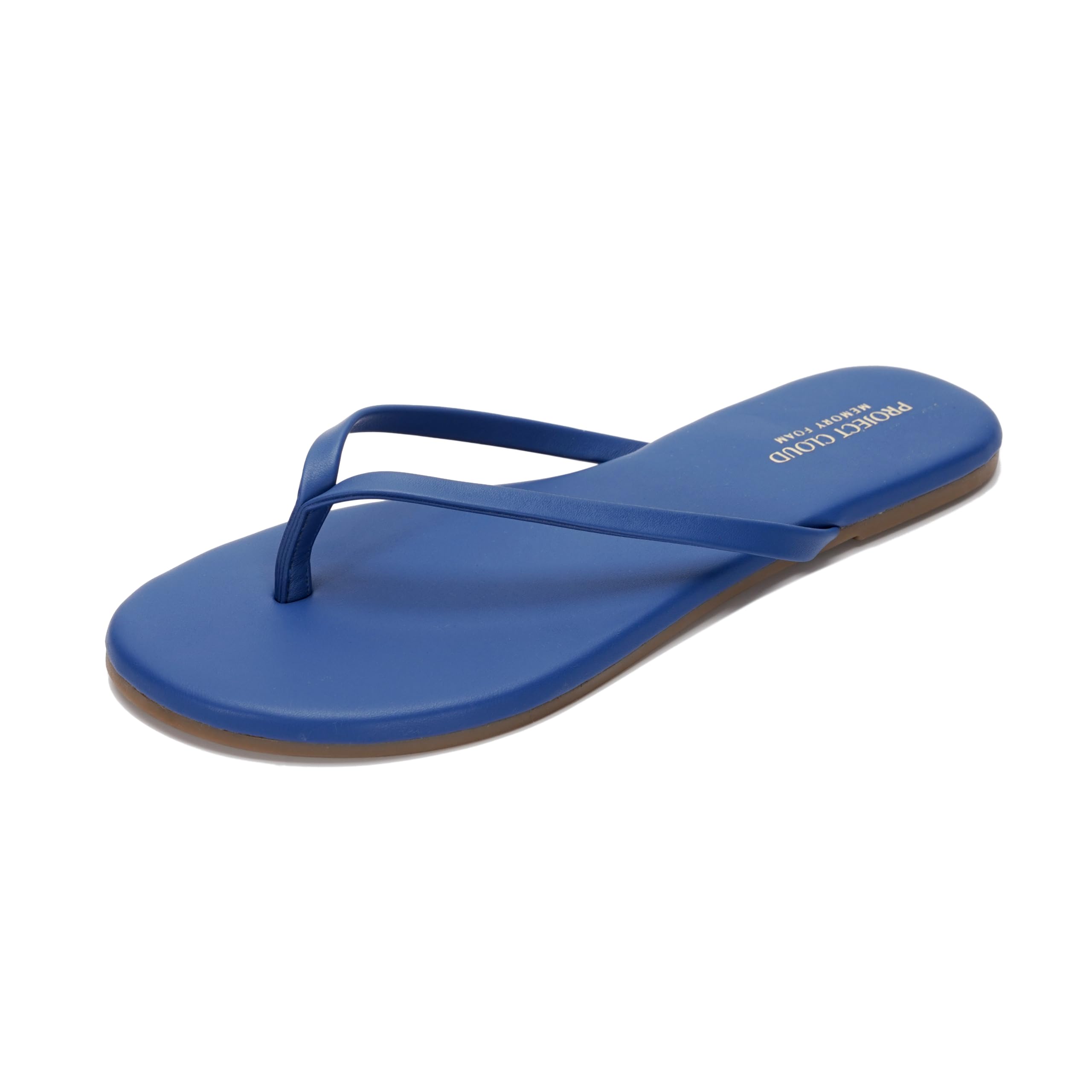 Project Cloud Women's | Vegan Leather Women Flip Flops | Memory Foam | Lightweight | Non-Slip - Foundations