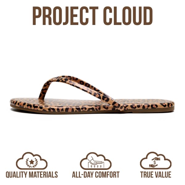 Project Cloud Women's | Eco-Leather Women Flip Flops | Memory Foam | Lightweight | Non-Slip - Foundations - Project Cloud - Sandals -Shop Project Cloud premium footwear Now!
