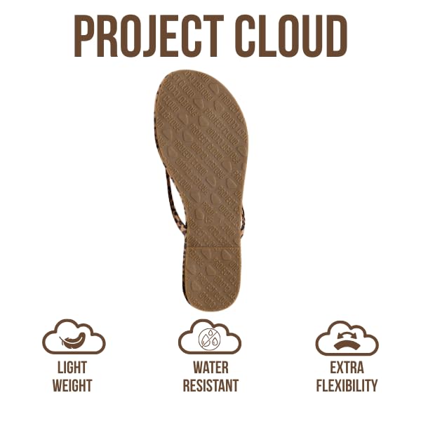 Project Cloud Women's | Eco-Leather Women Flip Flops | Memory Foam | Lightweight | Non-Slip - Foundations - Project Cloud - Sandals -Shop Project Cloud premium footwear Now!