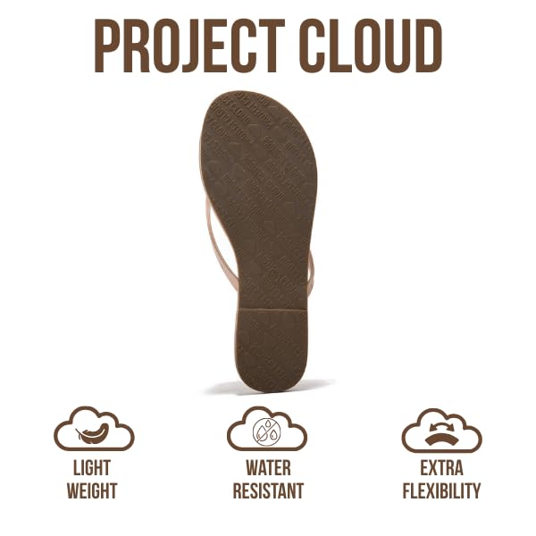 Project Cloud Women's | Eco-Leather Women Flip Flops | Memory Foam | Lightweight | Non-Slip - Foundations - Project Cloud - Sandals -Shop Project Cloud premium footwear Now!