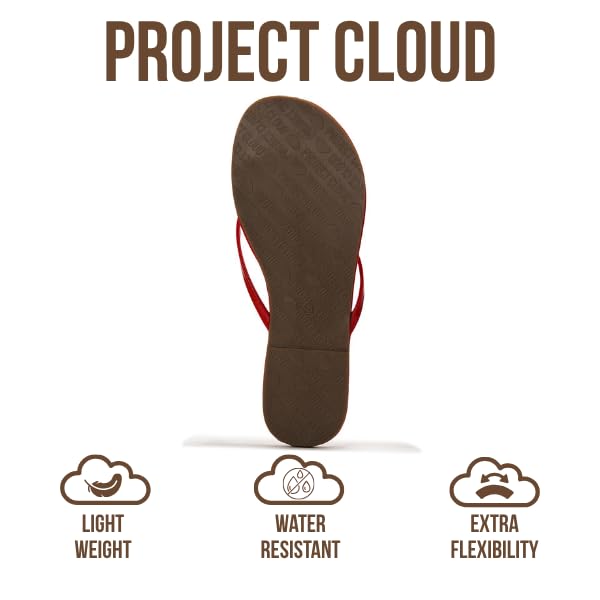 Project Cloud Women's | Eco-Leather Women Flip Flops | Memory Foam | Lightweight | Non-Slip - Foundations - Project Cloud - Sandals -Shop Project Cloud premium footwear Now!