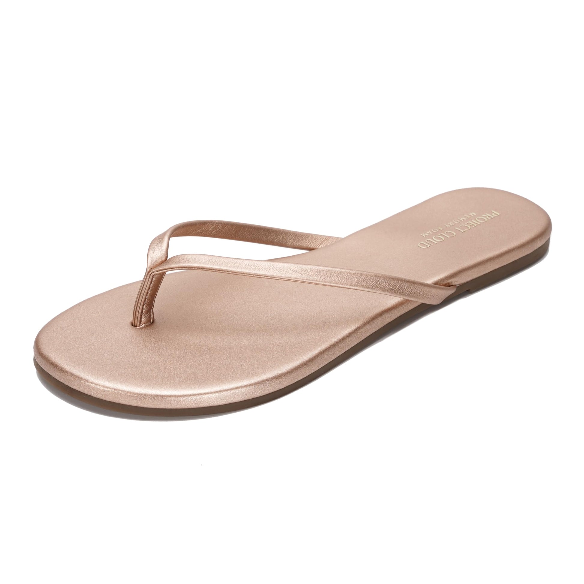 Project Cloud Women's | Eco-Leather Women Flip Flops | Memory Foam | Lightweight | Non-Slip - Foundations - Project Cloud - Sandals -Shop Project Cloud premium footwear Now!