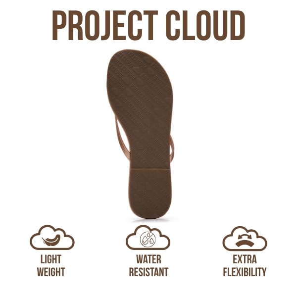Project Cloud Women's | Eco-Leather Women Flip Flops | Memory Foam | Lightweight | Non-Slip - Foundations - Project Cloud - Sandals -Shop Project Cloud premium footwear Now!