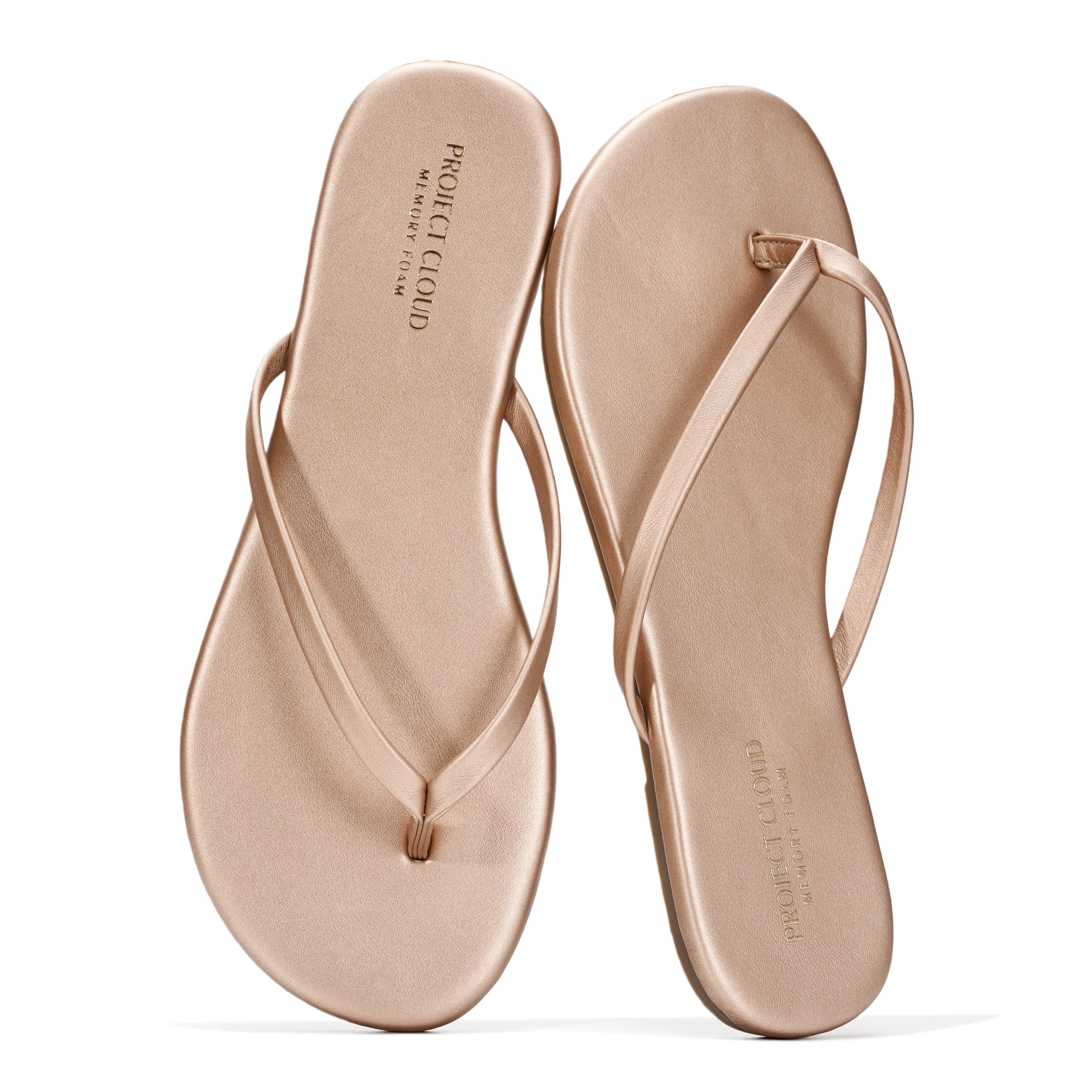 Project Cloud Women's | Eco-Leather Women Flip Flops | Memory Foam | Lightweight | Non-Slip - Foundations - Project Cloud - Sandals -Shop Project Cloud premium footwear Now!