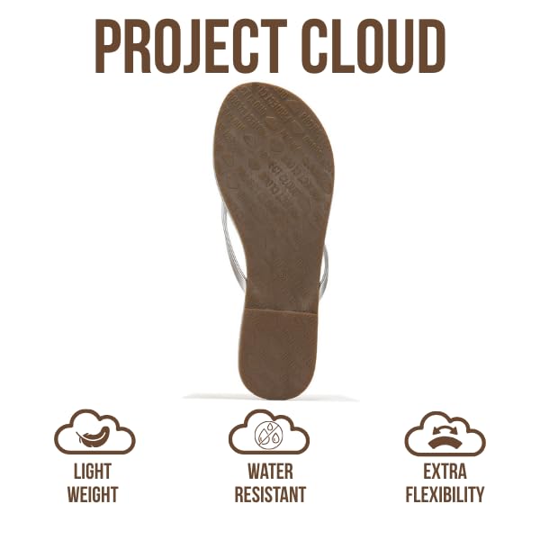 Project Cloud Women's | Eco-Leather Women Flip Flops | Memory Foam | Lightweight | Non-Slip - Foundations - Project Cloud - Sandals -Shop Project Cloud premium footwear Now!