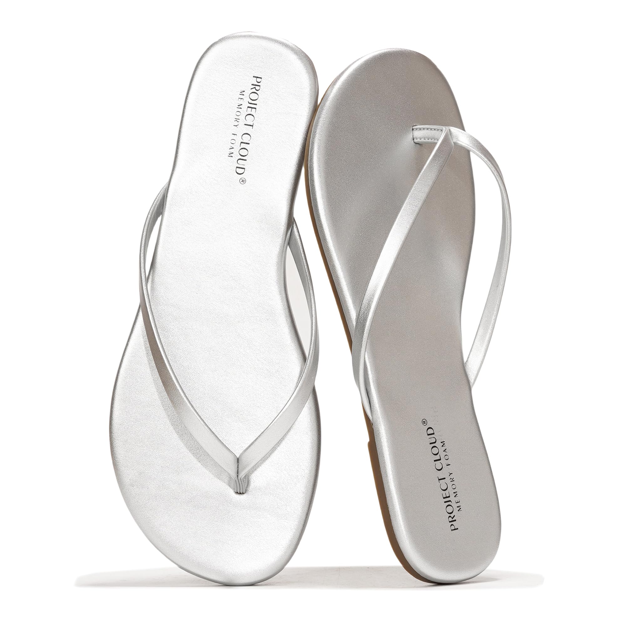 Project Cloud Women's | Eco-Leather Women Flip Flops | Memory Foam | Lightweight | Non-Slip - Foundations - Project Cloud - Sandals -Shop Project Cloud premium footwear Now!