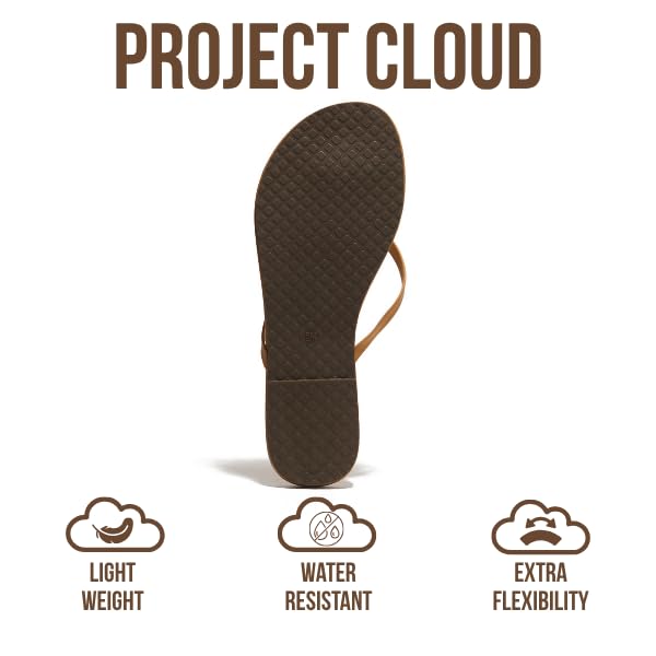 Project Cloud Women's | Eco-Leather Women Flip Flops | Memory Foam | Lightweight | Non-Slip - Foundations - Project Cloud - Sandals -Shop Project Cloud premium footwear Now!