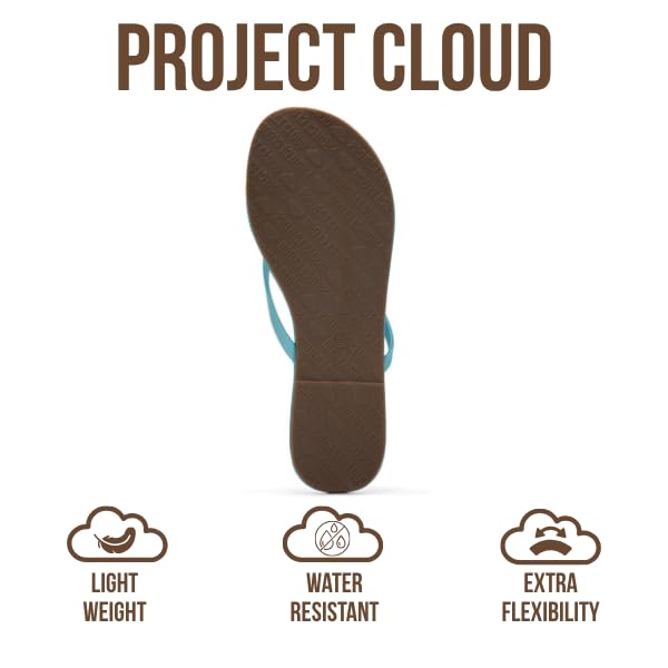 Project Cloud Women's | Vegan Leather Women Flip Flops | Memory Foam | Lightweight | Non-Slip - Foundations