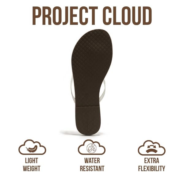 Project Cloud Women's | Eco-Leather Women Flip Flops | Memory Foam | Lightweight | Non-Slip - Foundations - Project Cloud - Sandals -Shop Project Cloud premium footwear Now!