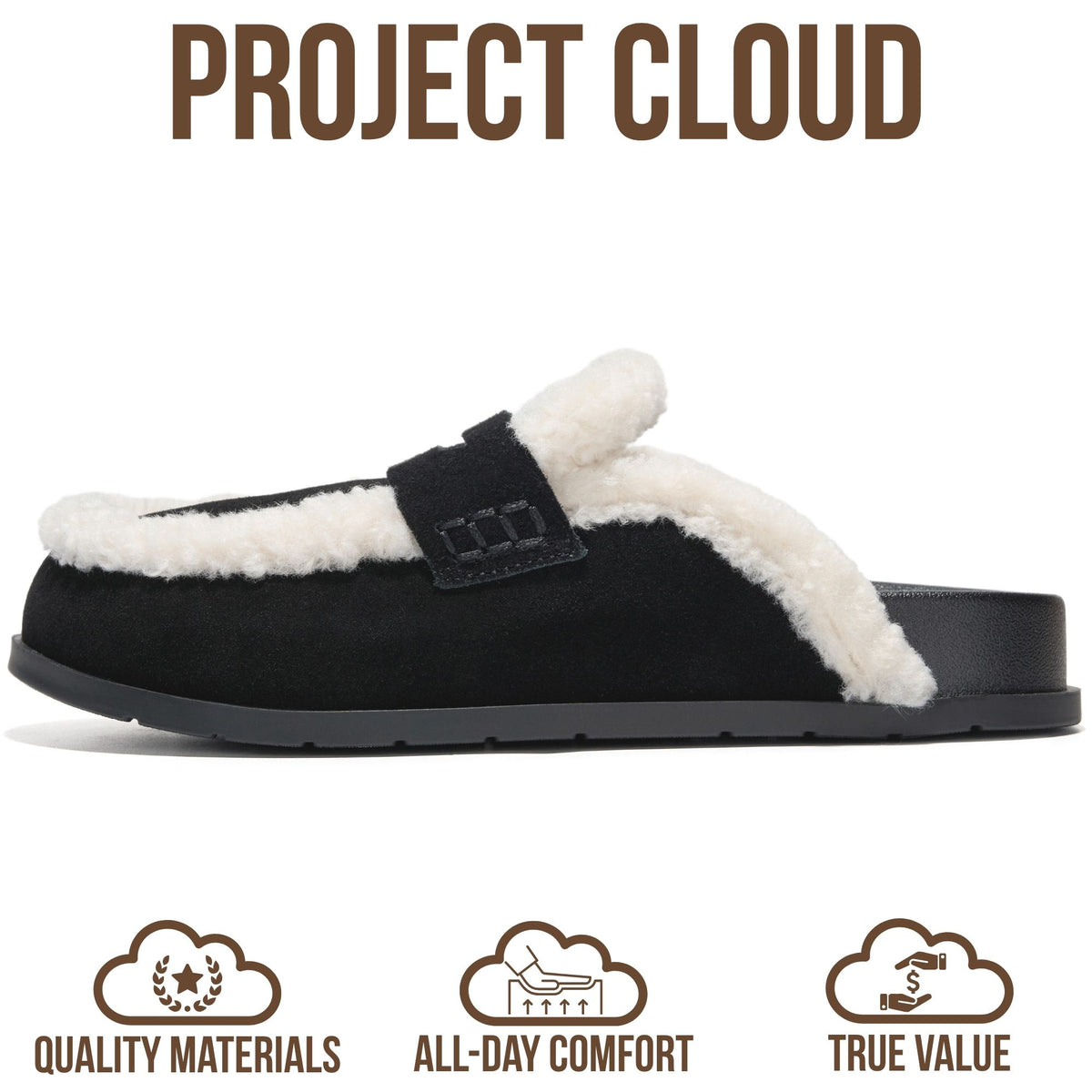 Project Cloud Women's | 100% Genuine Leather Clogs Slip-On Mules | Plush and Soft Insole | Arch Support | Lightweight | Non-Slip - Freyja