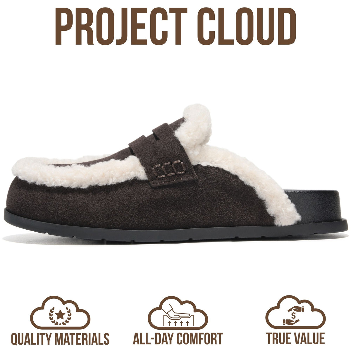 Project Cloud Women's | 100% Genuine Leather Clogs Slip-On Mules | Plush and Soft Insole | Arch Support | Lightweight | Non-Slip - Freyja
